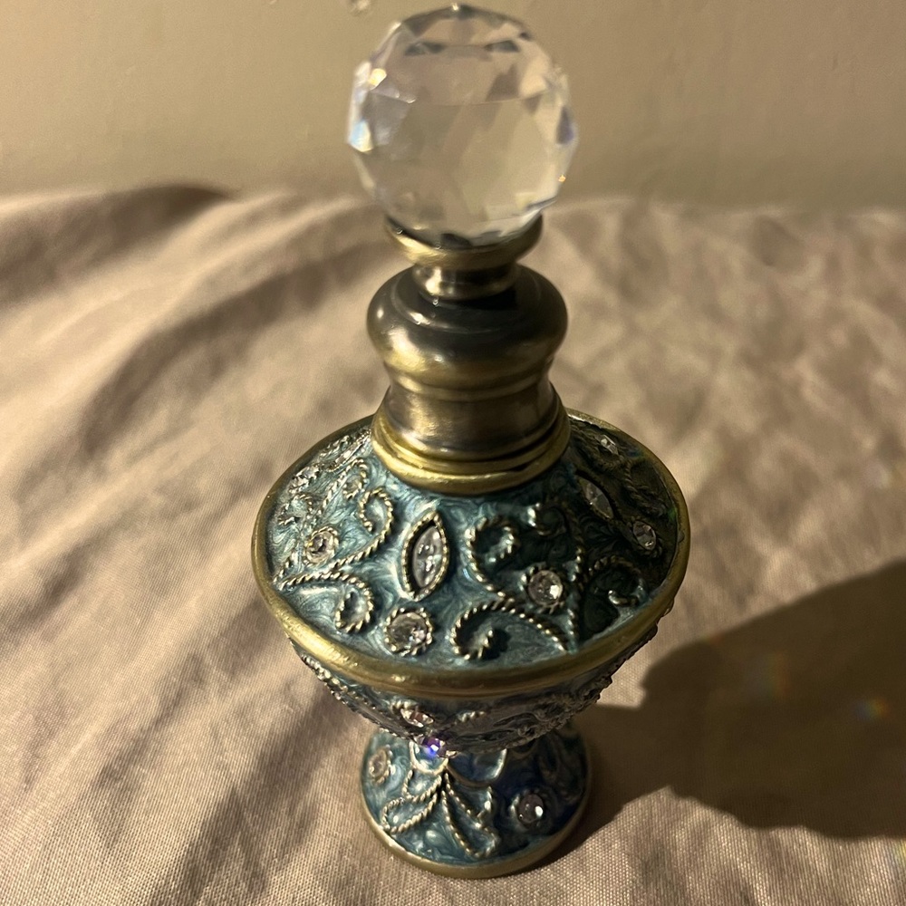 Twos Company Brass Perfume Bottle
